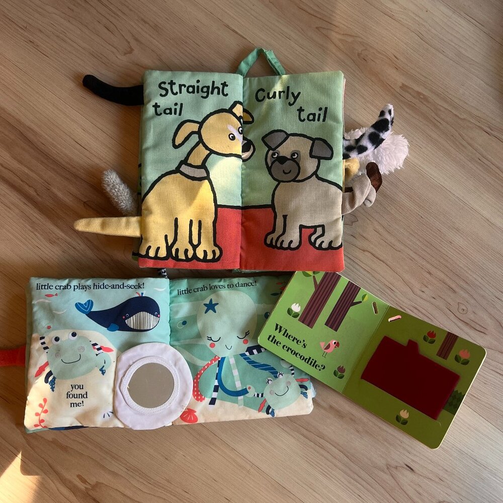 Jellycat Soft Baby Books for Newborns and Infants 0-2 yrs